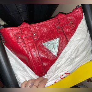 Red Guess handbag